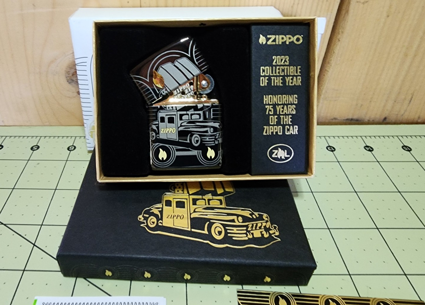 Zippo 48691 Car 75th Anniversary 2023 Collectible Jeweled Limited Edition Zippo