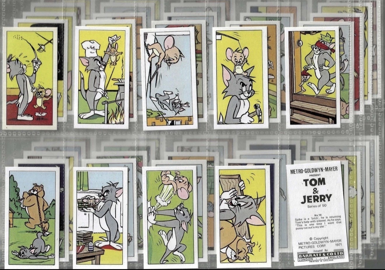 1971 BARRATT & CO. LTD TOM & JERRY Complete set 1-50
