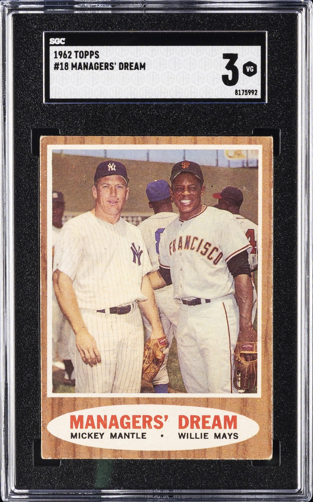 1962 TOPPS #18 MANAGER'S DREAM SGC 3