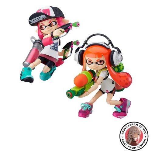 Good Smile figma Splatoon Inkling Girl DX Edition Action Figure Set