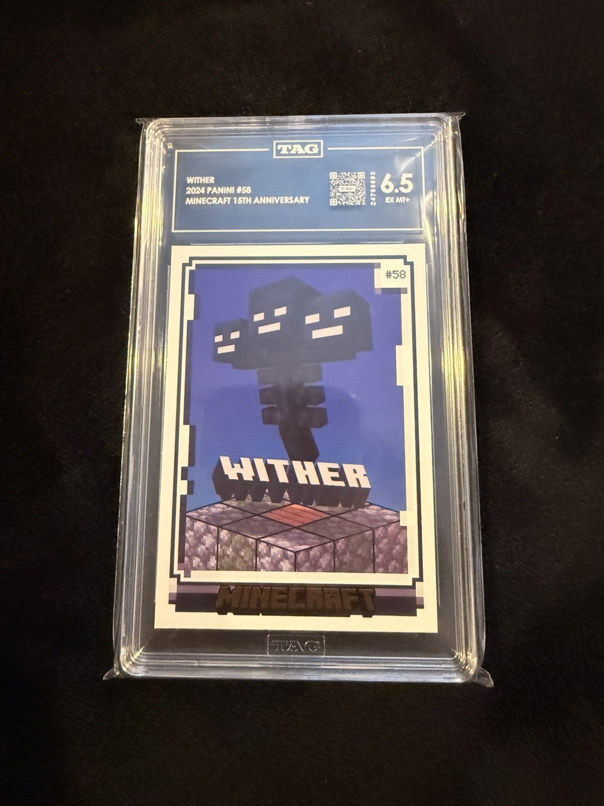 2024 Panini Minecraft 15th Anniversary #58 Wither TAG Graded