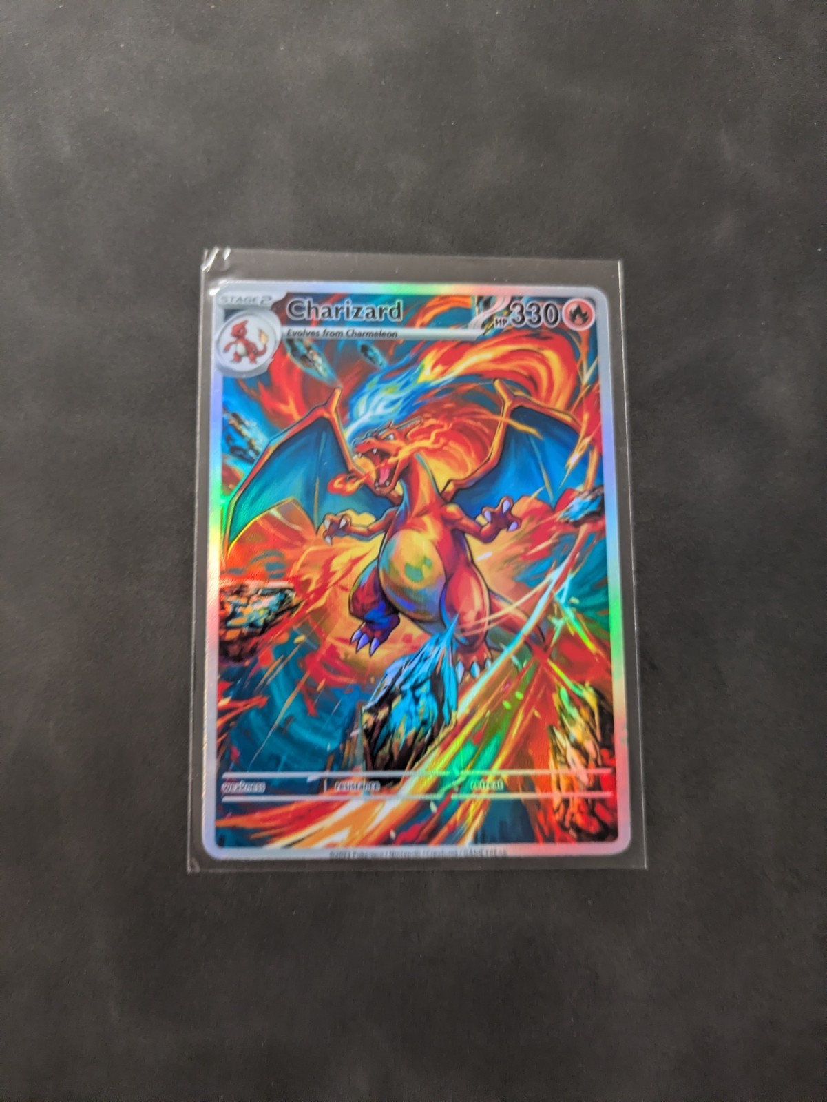 Dramatic Charizard Holographic Display Card