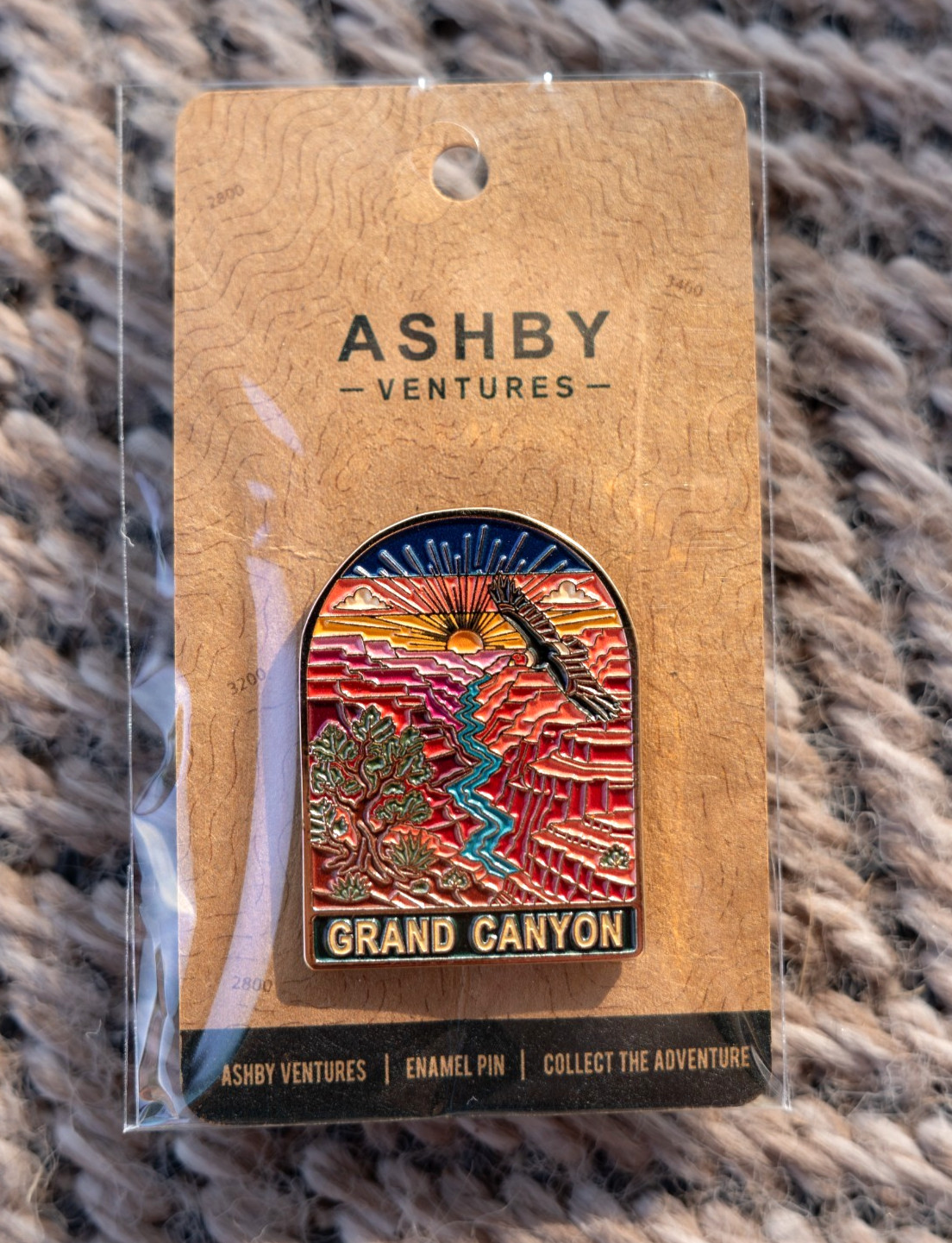 Grand Canyon Enamel Pin - National Park Travel Gift - Hiking Backpack Badge