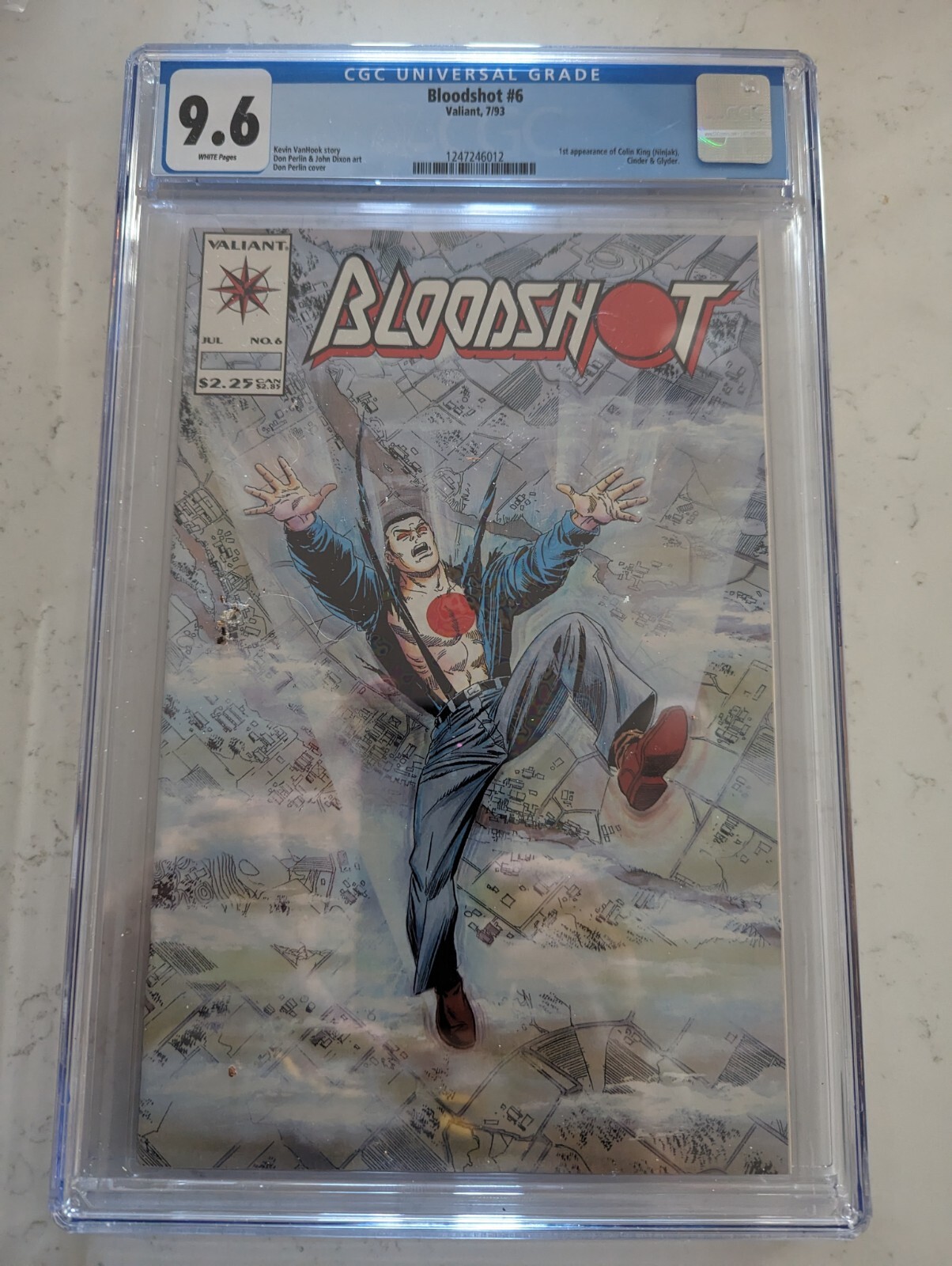 Bloodshot #6 - CGC 9.6 - 1st Ninjak & Colin King - WHITE Pages