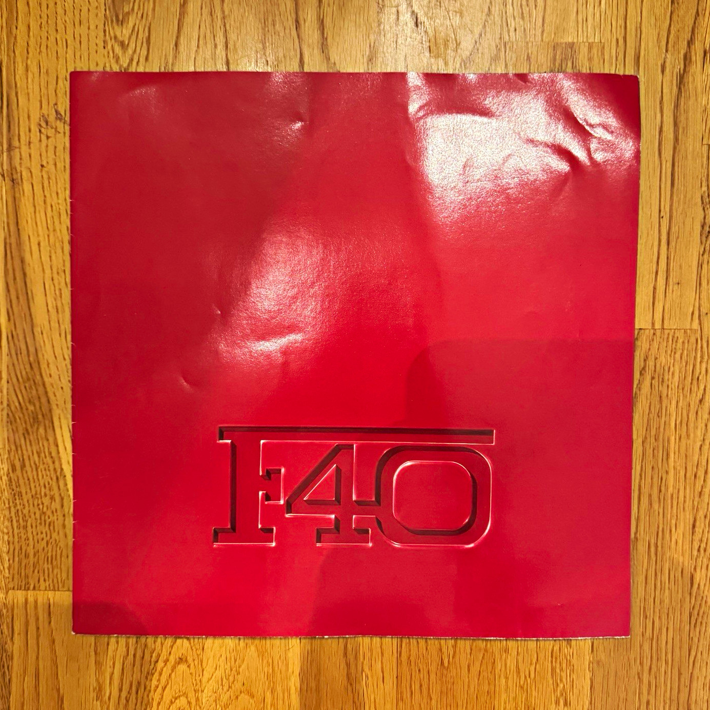 Ferrari F40 Original 1987 Sales Brochure Red/Black Automobile Advertising