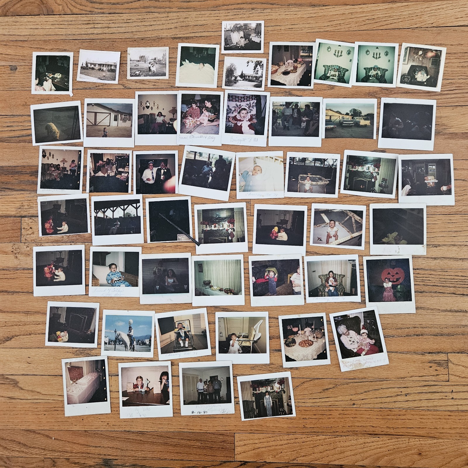 VINTAGE 1970-80'S LOT POLAROID PHOTOS AMERICAN MEN WOMEN & FRIENDS FAMILY