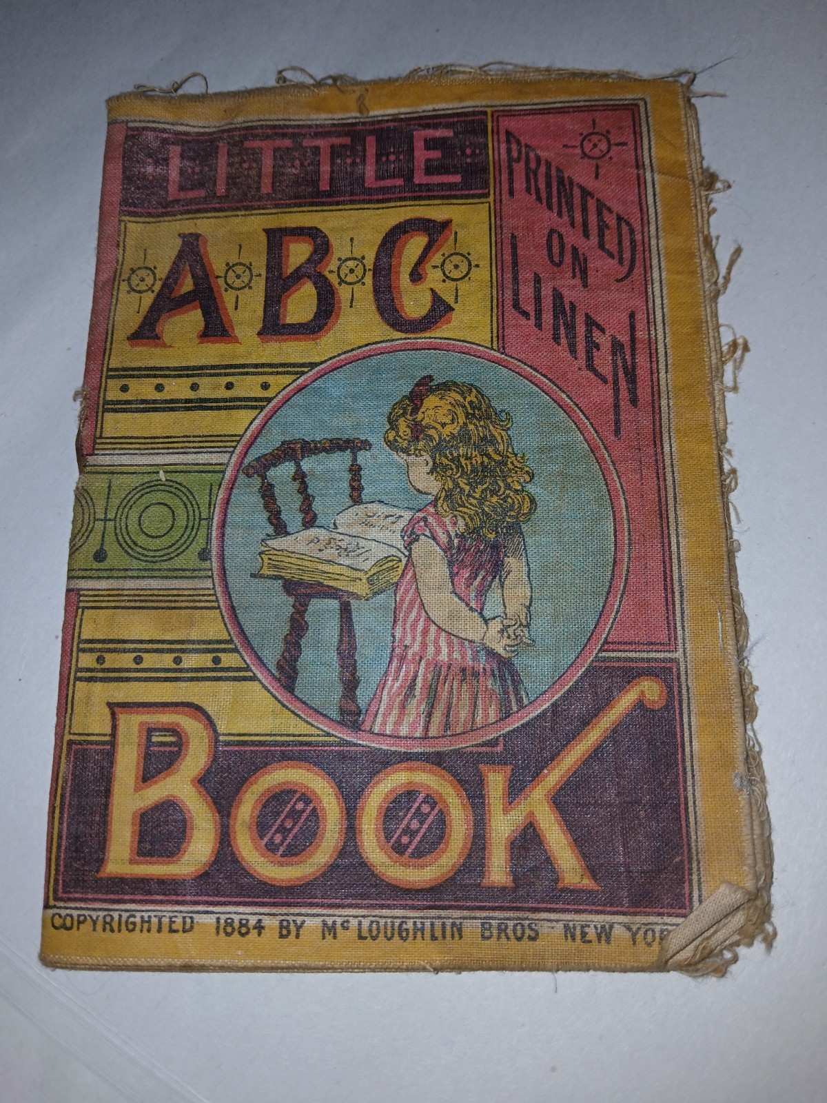 antique 1884s Little ABC Book new york 