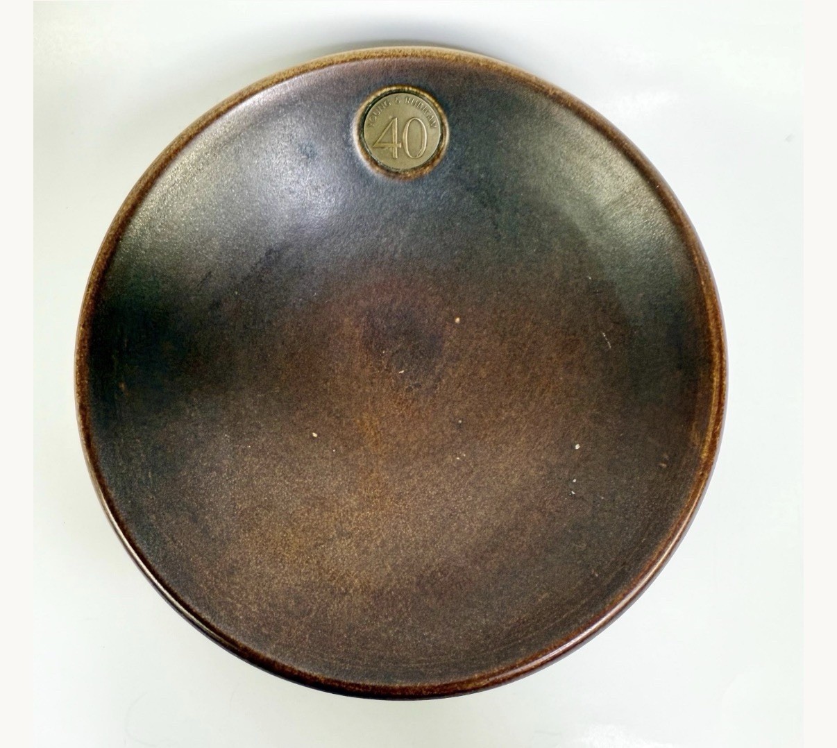 MCM Mad Men Era Young & Rubicam Ceramic Bowl / Catch all Mid Century Modern VTG
