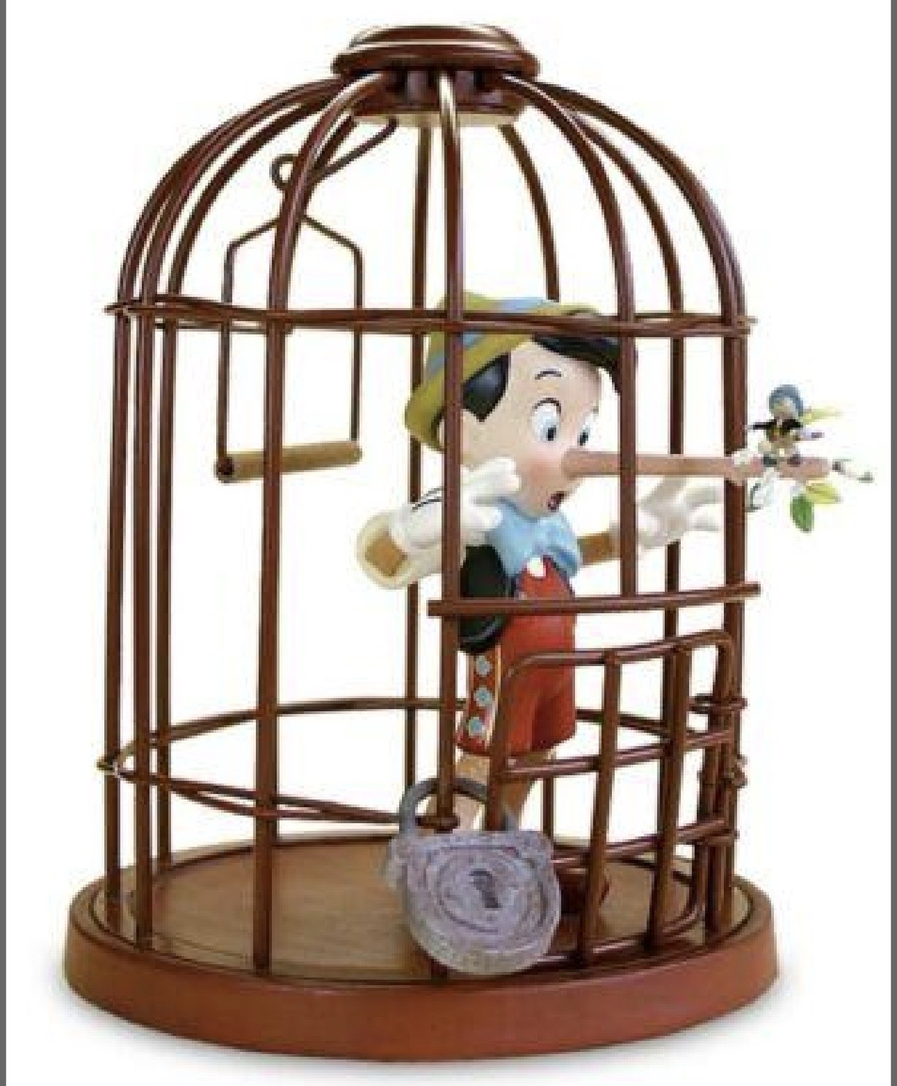 Pinocchio Jiminy Cricket WDCC I\'ll Never Lie Again COA Hard to Find Vintage NEW