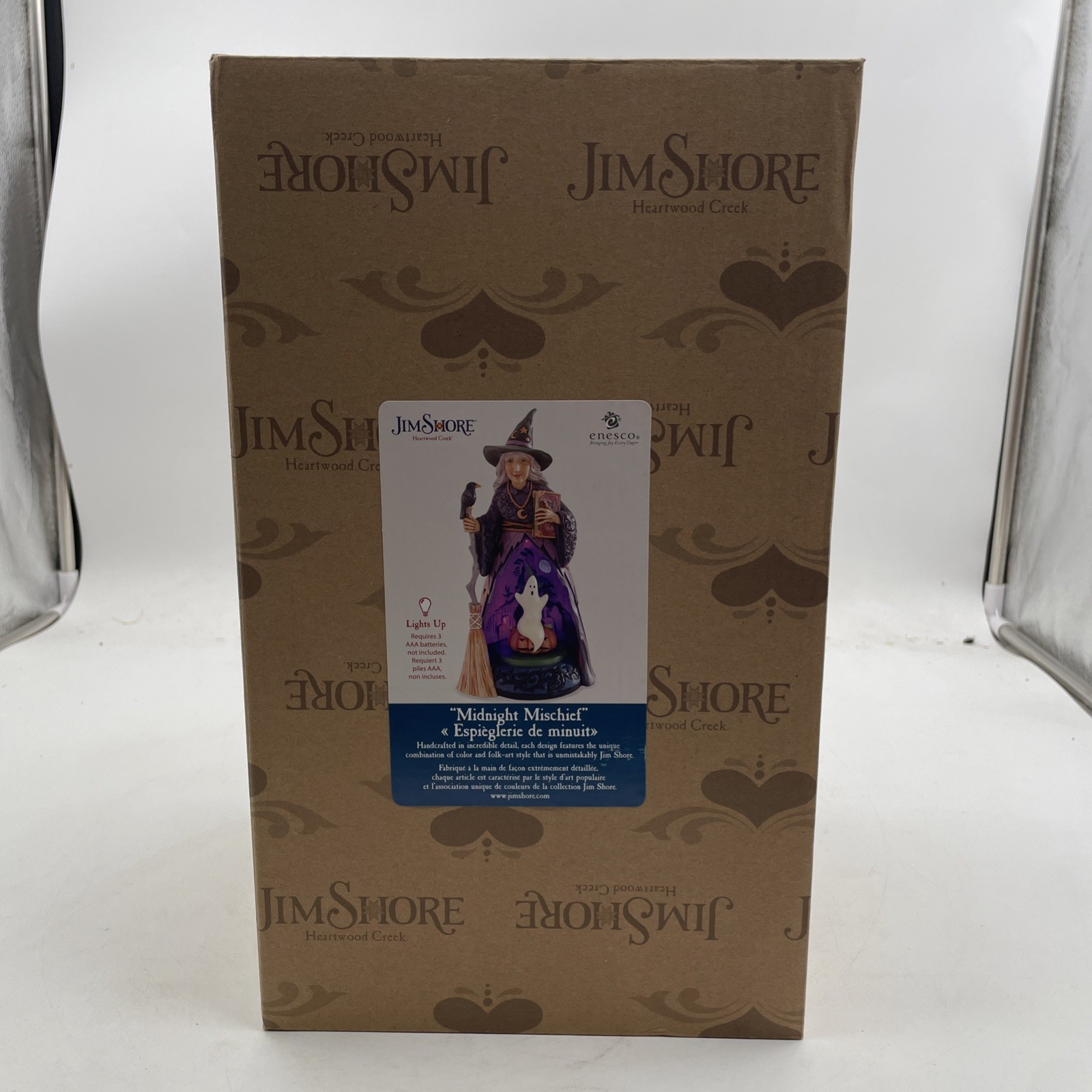Jim Shore Midnight Mischief Rotating Illuminated Witch 2020 Halloween