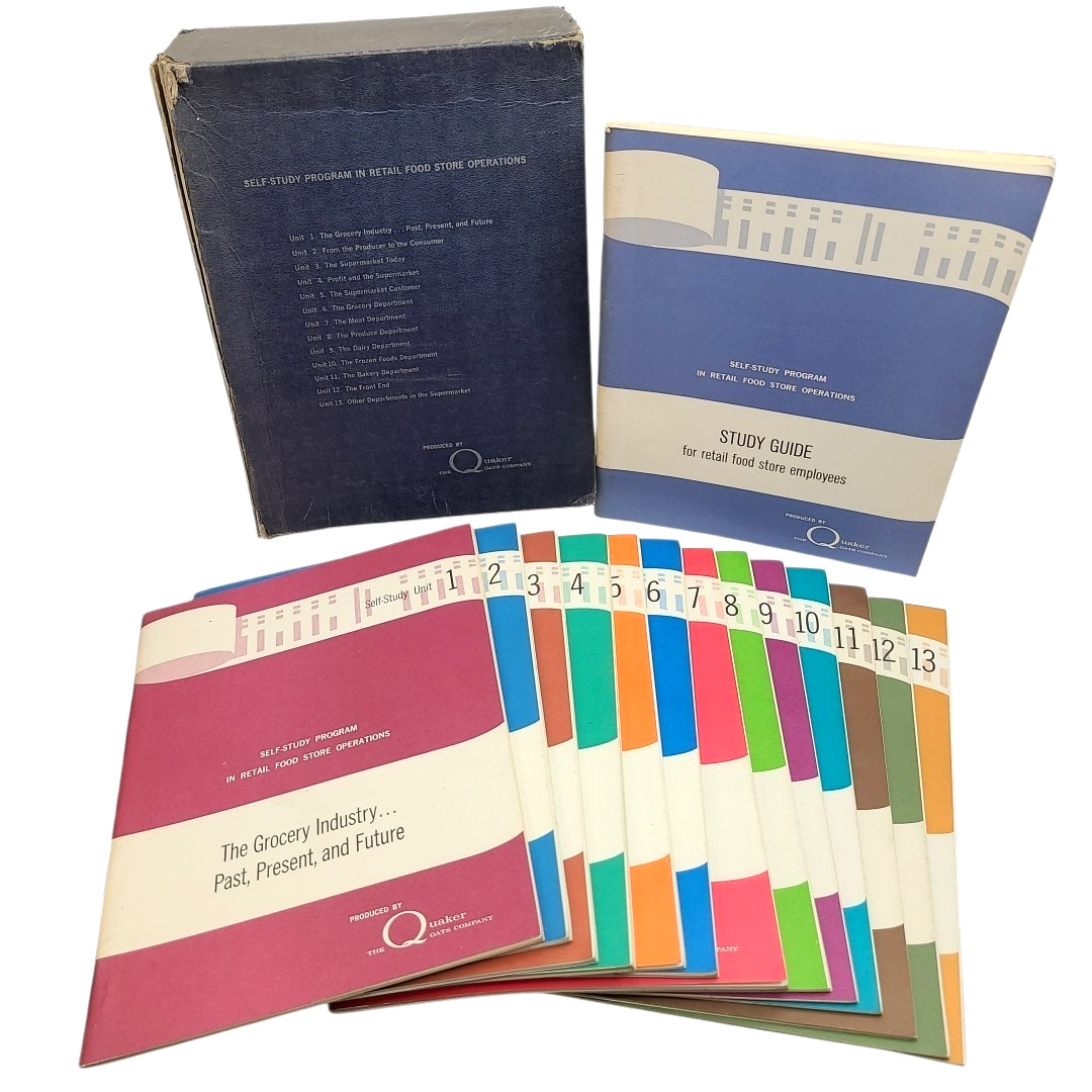 Vtg 1965 Quaker Oats Cereal Self Study Program Retail Food Operations Employee