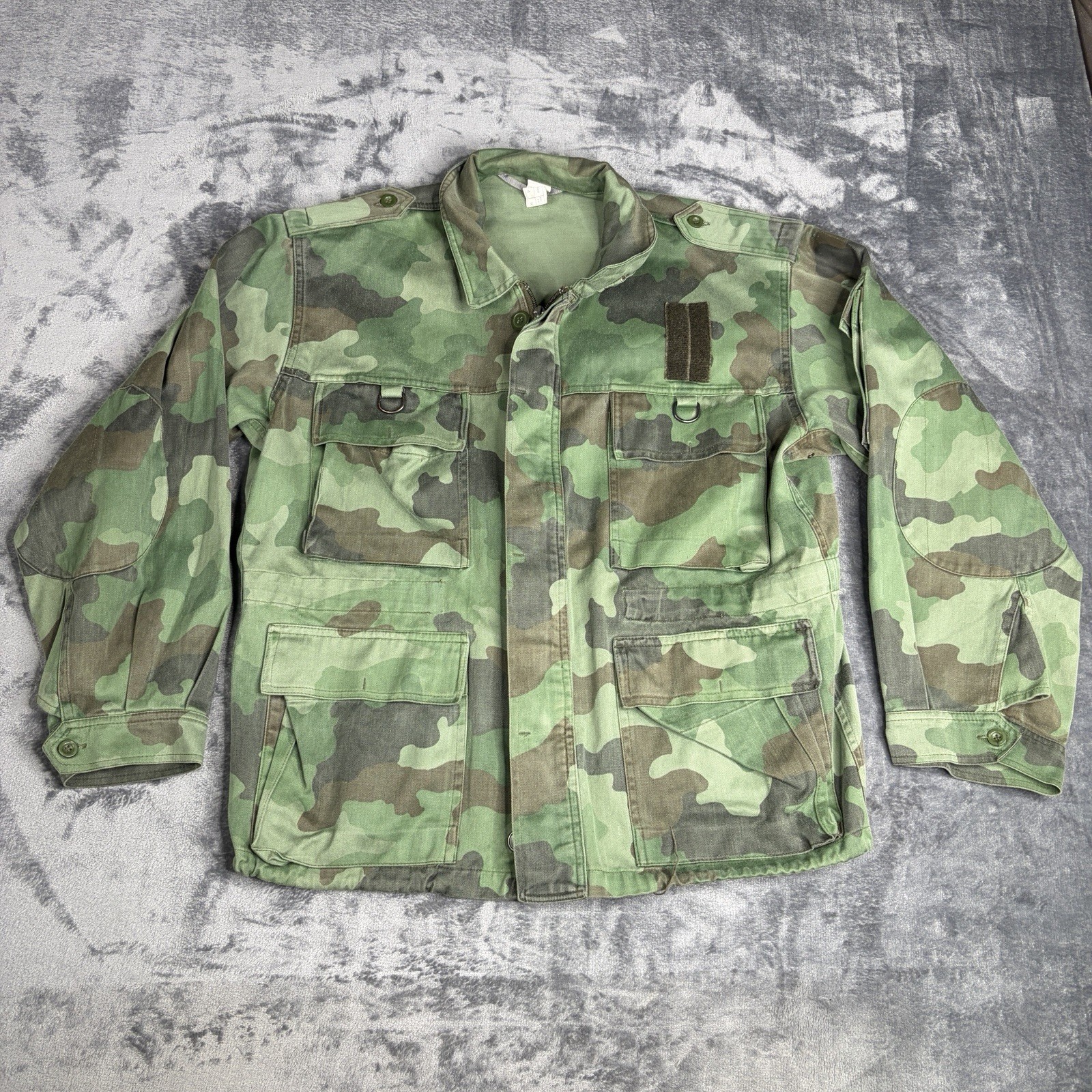 Vintage Serbian Army M93 Oakleaf Field Jacket Military Utility Medium