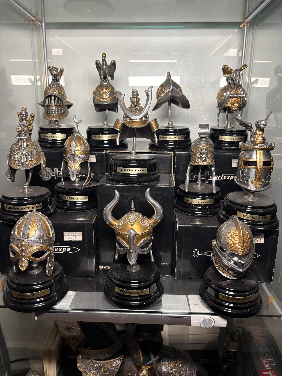Marto Martespa Miniature Helmets Warriors in History RARE COMPLETE Collection 12