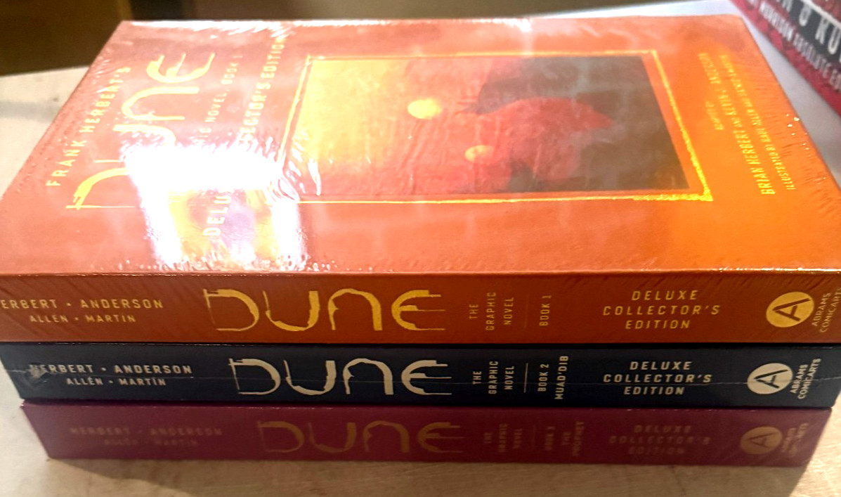 FRANK HERBERT\'S DUNE DELUXE COLLECTOR\'S EDITION HC VOL. 1, 2 & 3 * SEALED
