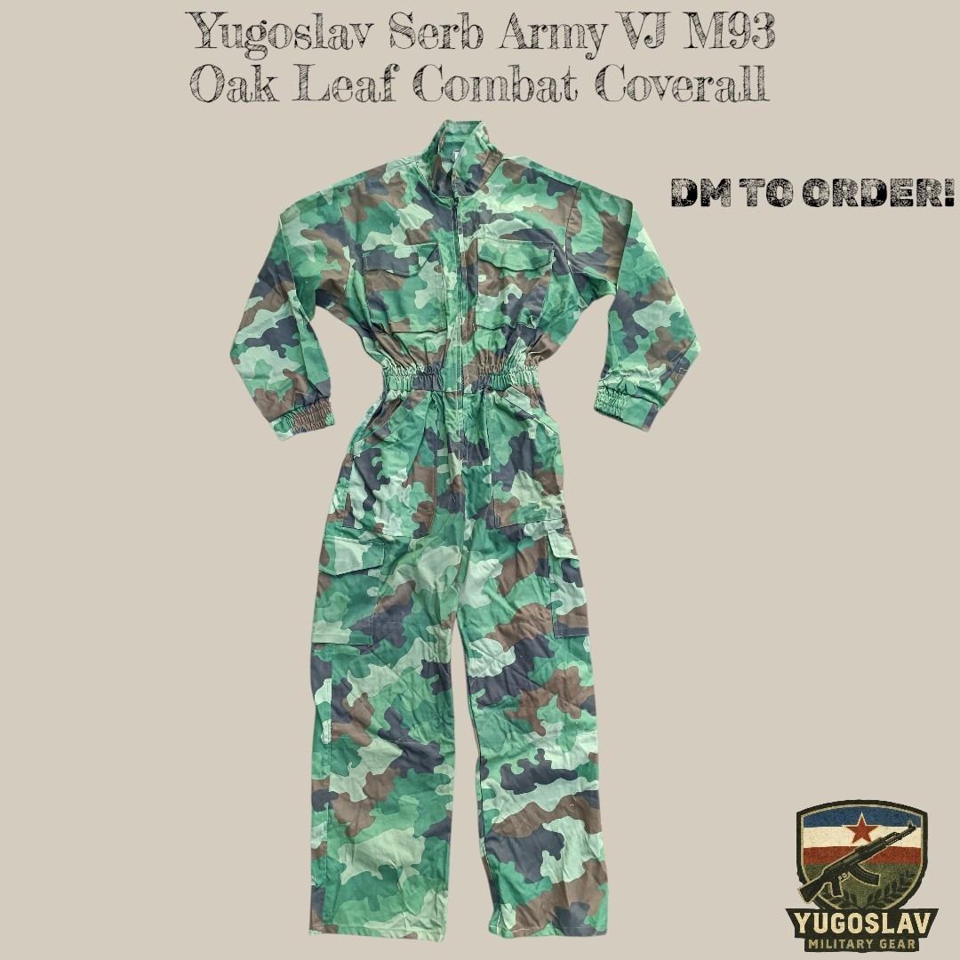 Yugoslavian/Serbian/Bosnian VJ VRS SVK M93 Combat Coverall