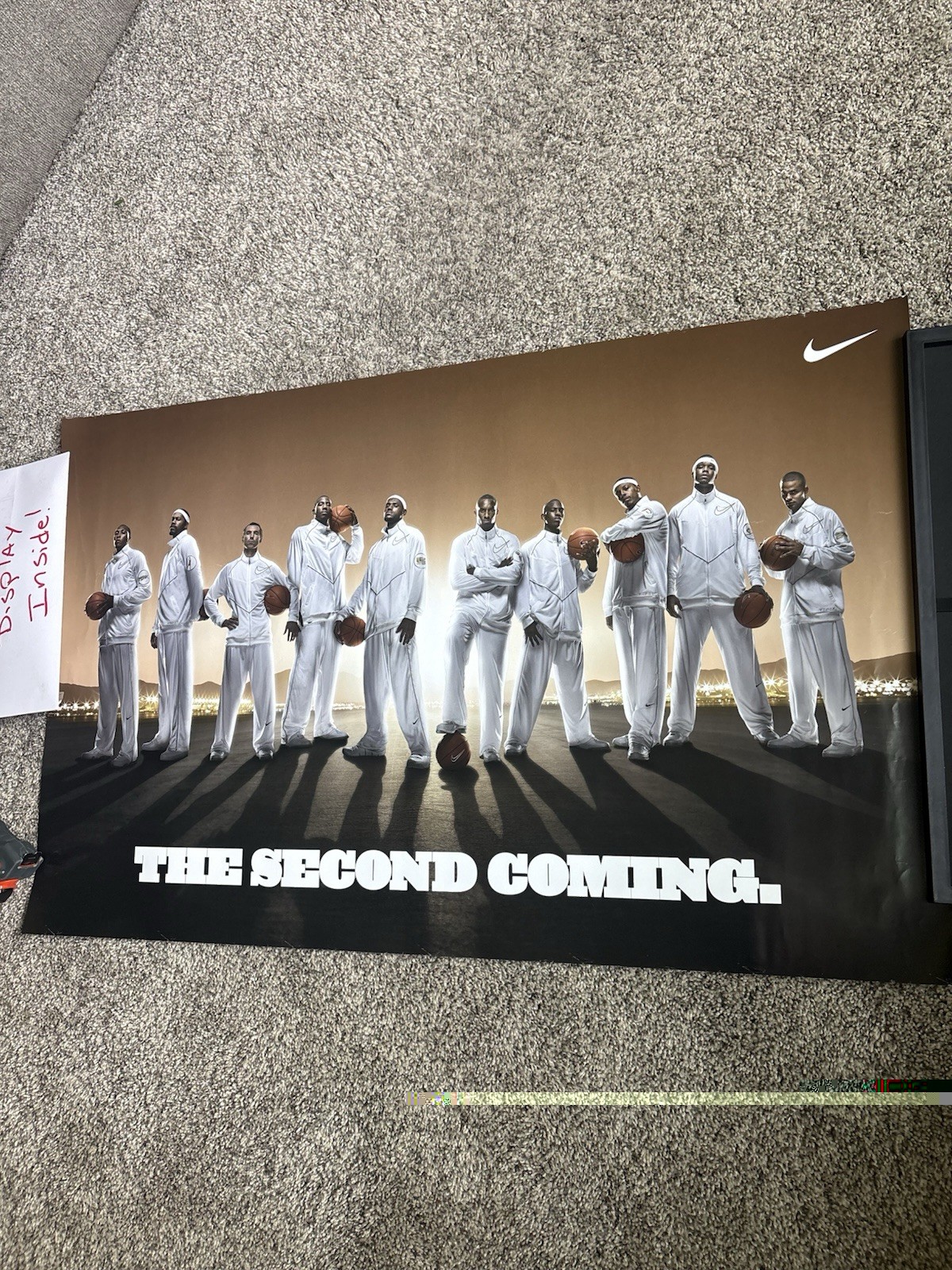 Nike LeBron James Kobe Bryant The Second Coming Promo Poster Display Sign 2004