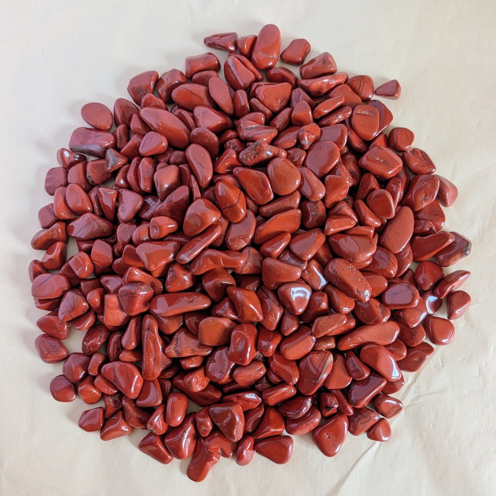 Red Jasper Tumblestones 1kg Bulk Lot 10–20mm Natural Tumbled Crystal Stones