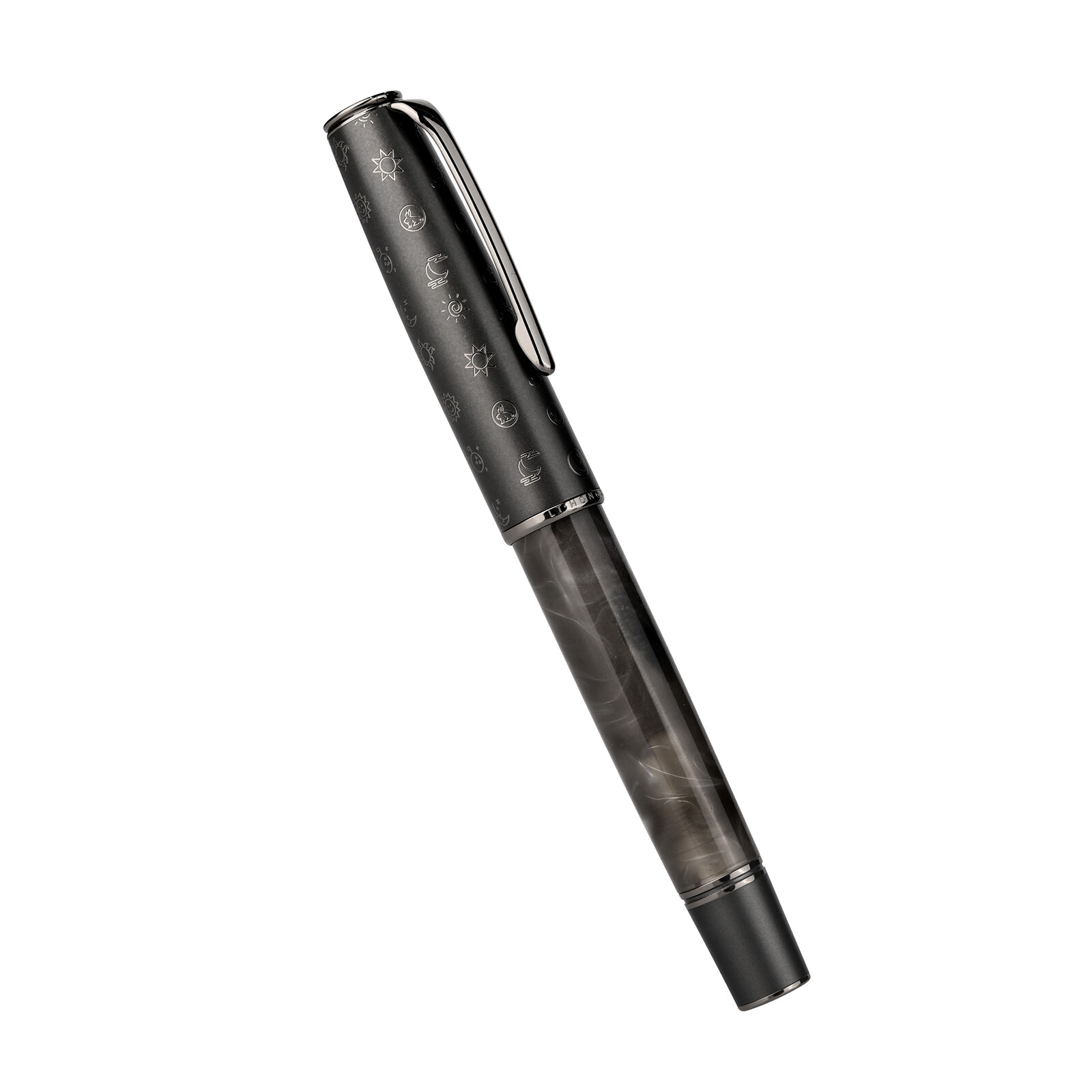 Hongdian N7 Piston Fountain Pen EF/ F / M / Long Blade Nib Gray Writing Pen