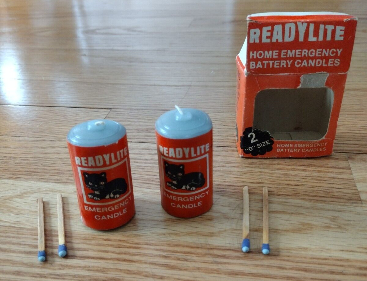 Vintage Readylite emergency candles-PRICE REDUCED