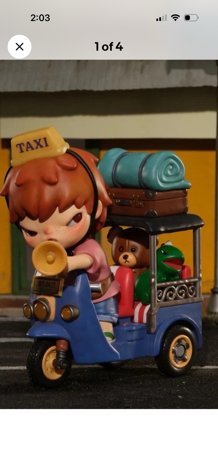 PopMart Hirono Thai 0427 Tuk Tuk Limited Edition  Collectible US Seller -Sealed