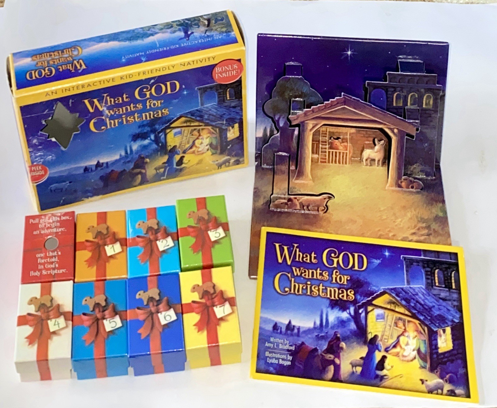 What God Wants for Christmas Interactive Nativity Family Life 2005 Complete