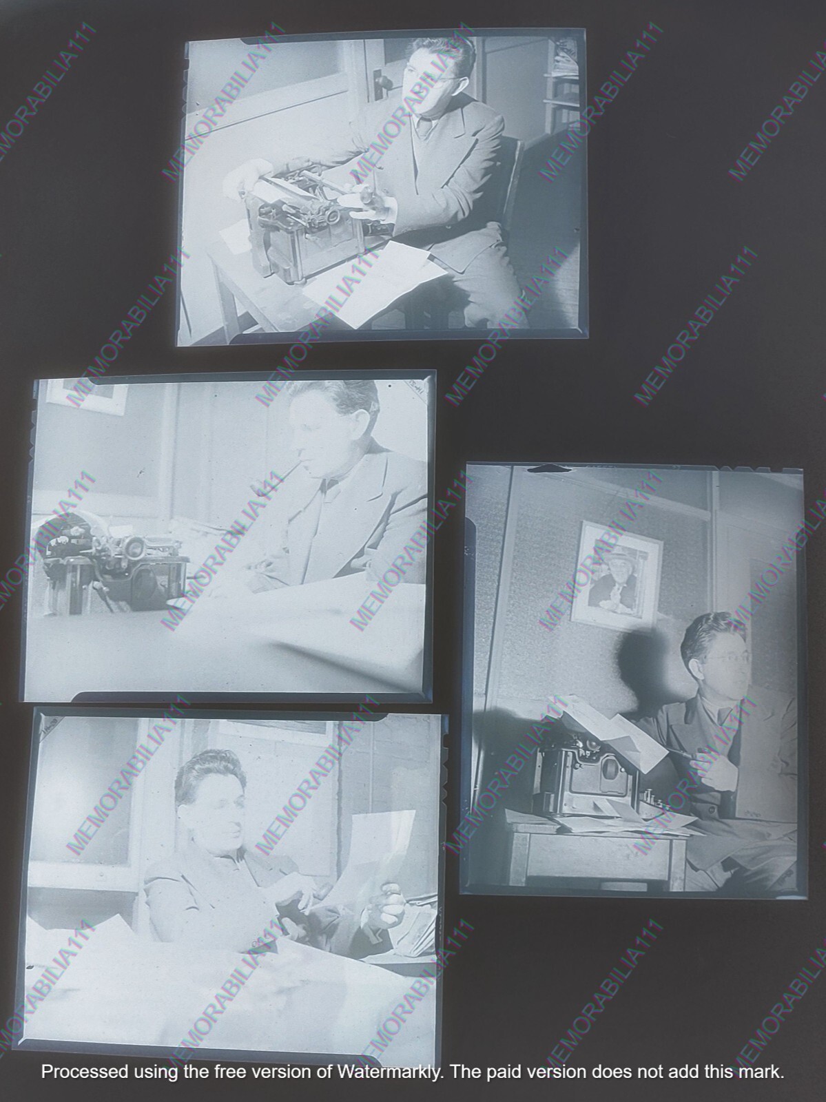 FAMOUS PHOTOGRAPHER ALBERT DEUTCH 1946 NYC 4 NEGATIVES SCARCE
