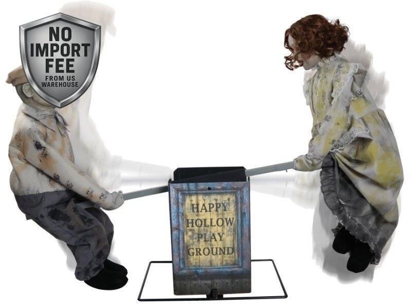 Halloween Animated See Saw Dolls Prop Playground Victorian Dolls Haunted House Halloween Animated See Saw Dolls Prop Playground Victorian Dolls Haunted House