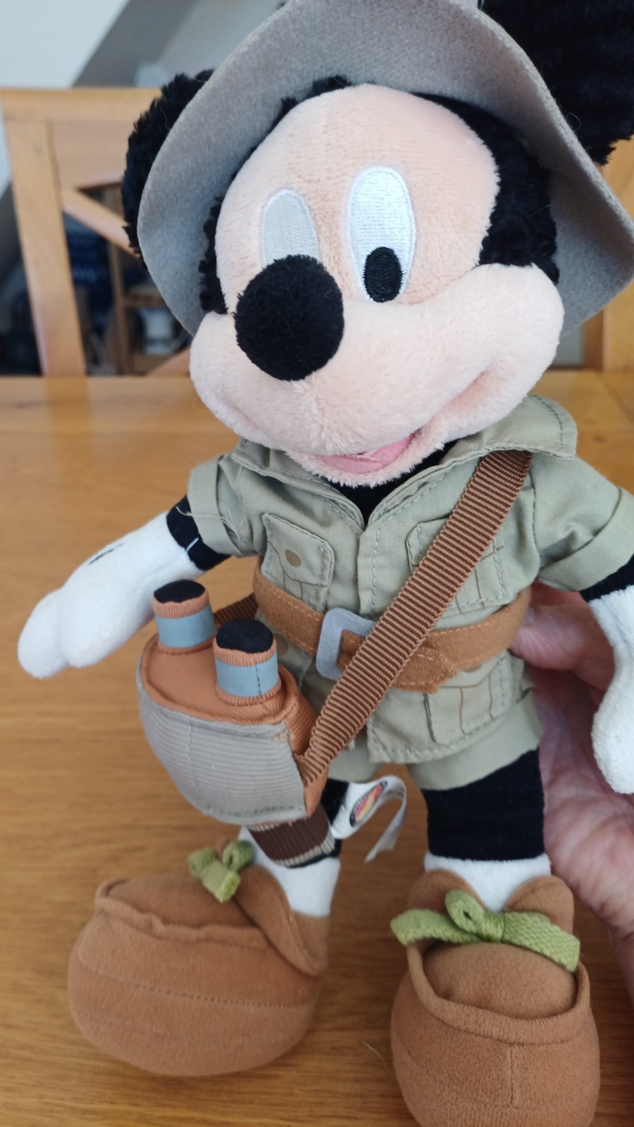 Vintage 2000 Walt Disney World Mickey Mouse Safari  10inches  displayed use only