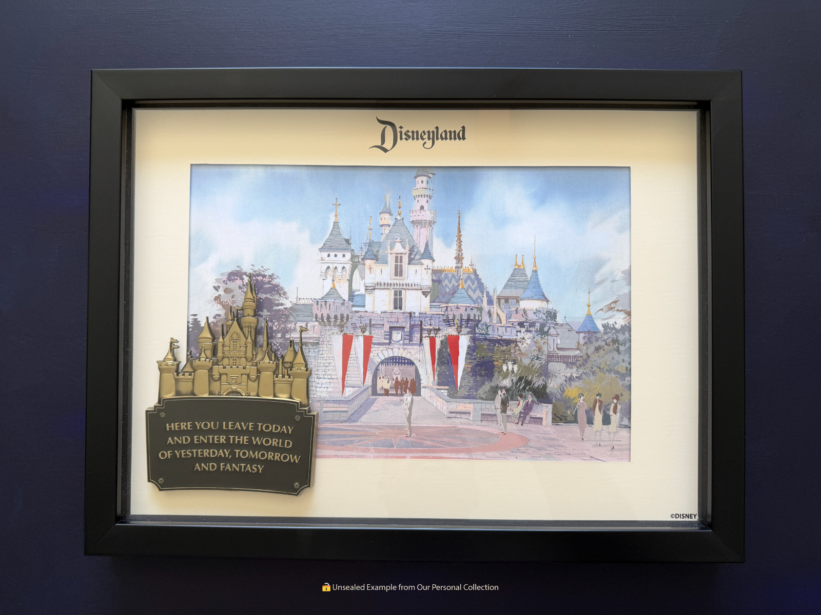 Disney D23 2026 Beyond Magic Disneyland Castle Concept Art Frame Pin LE 100 Seal