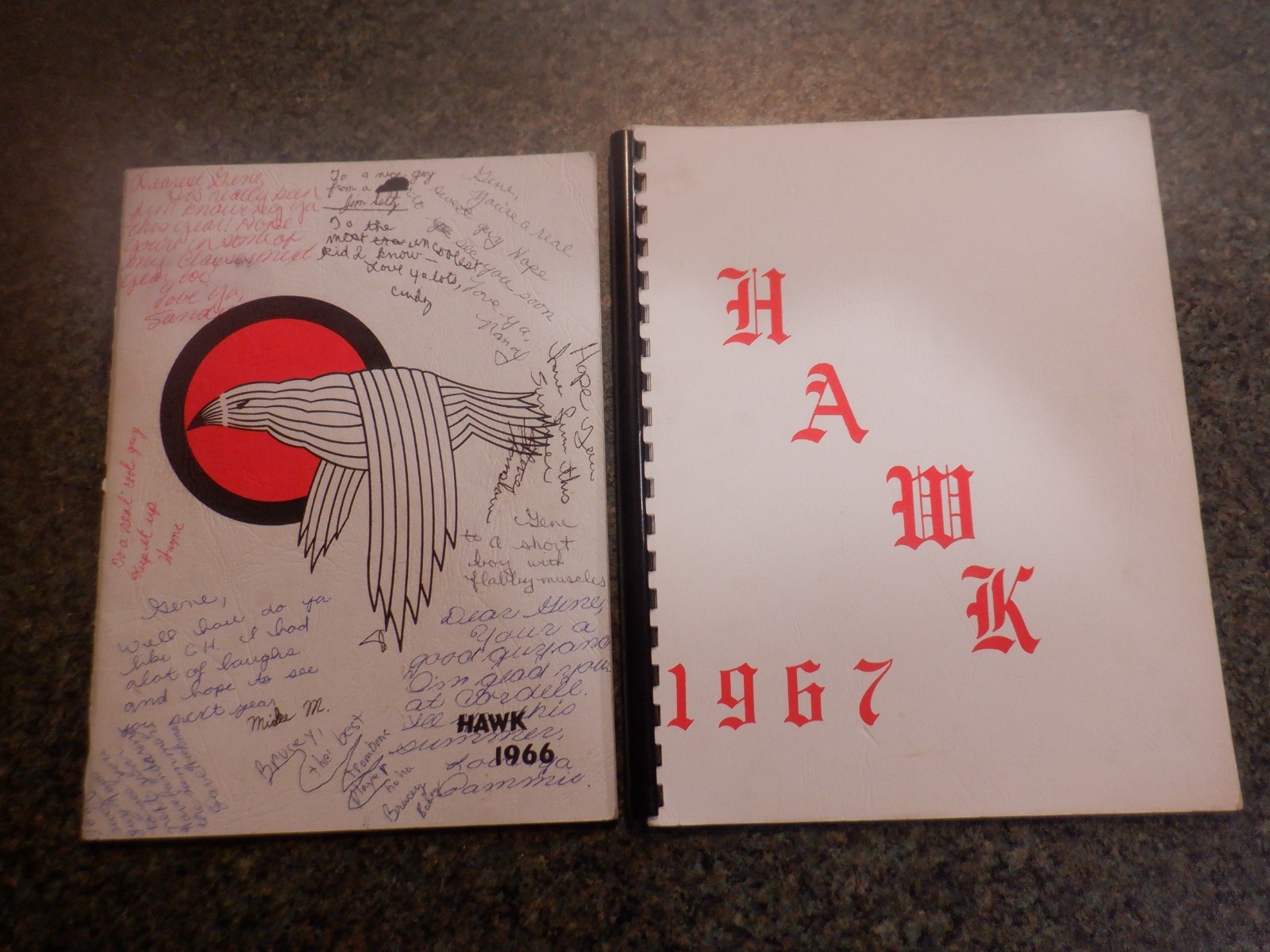 1966 AND 1967 CORDELL HULL (WASHINGTON STATE) JUNIOR HIGH SCHOOL YEARBOOKS-