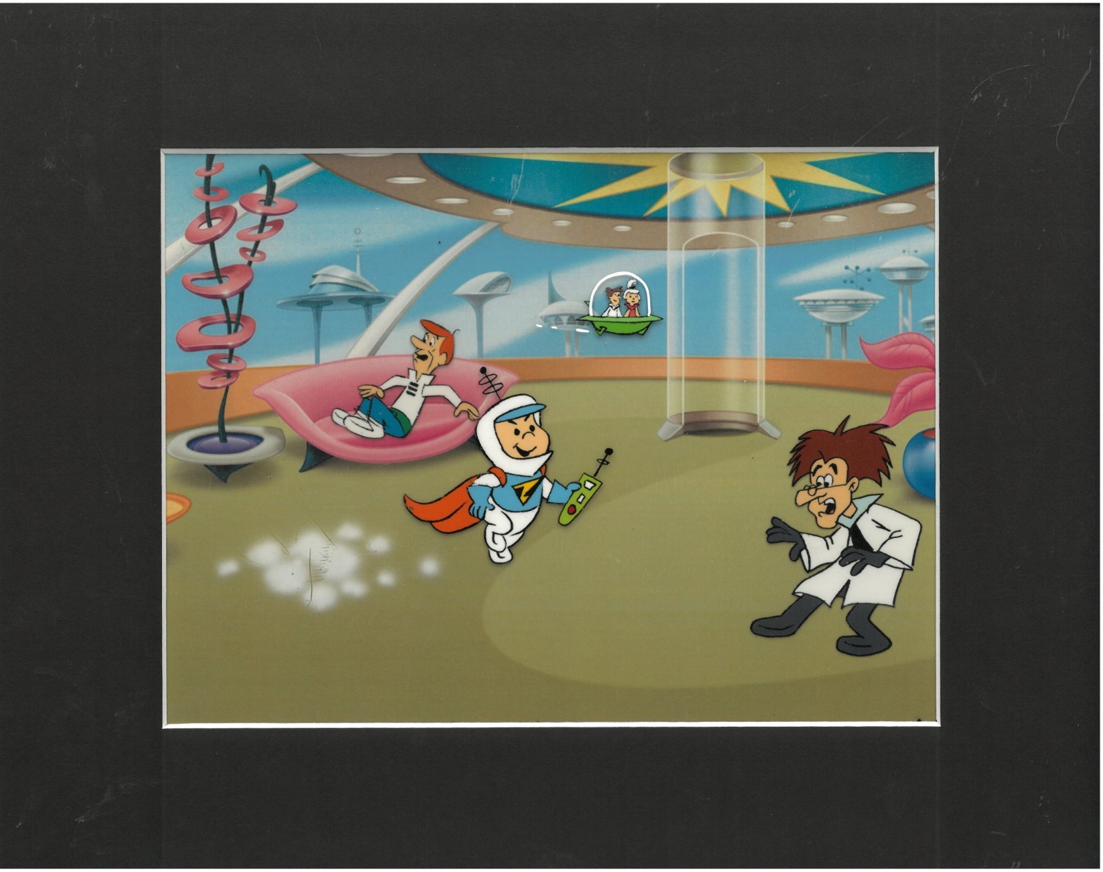 Jetsons - Original 1980\'s  Multi-Cel Production/Drawing-Elroy, Judy & George