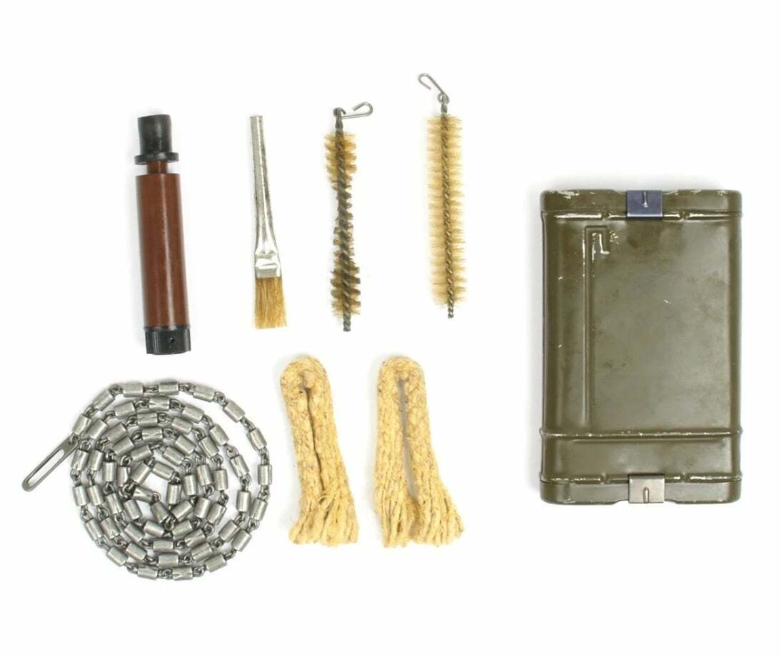 Original German Post War Tobacco Can Rifle Cleaning Kit- 7.62mm G3 Rifle