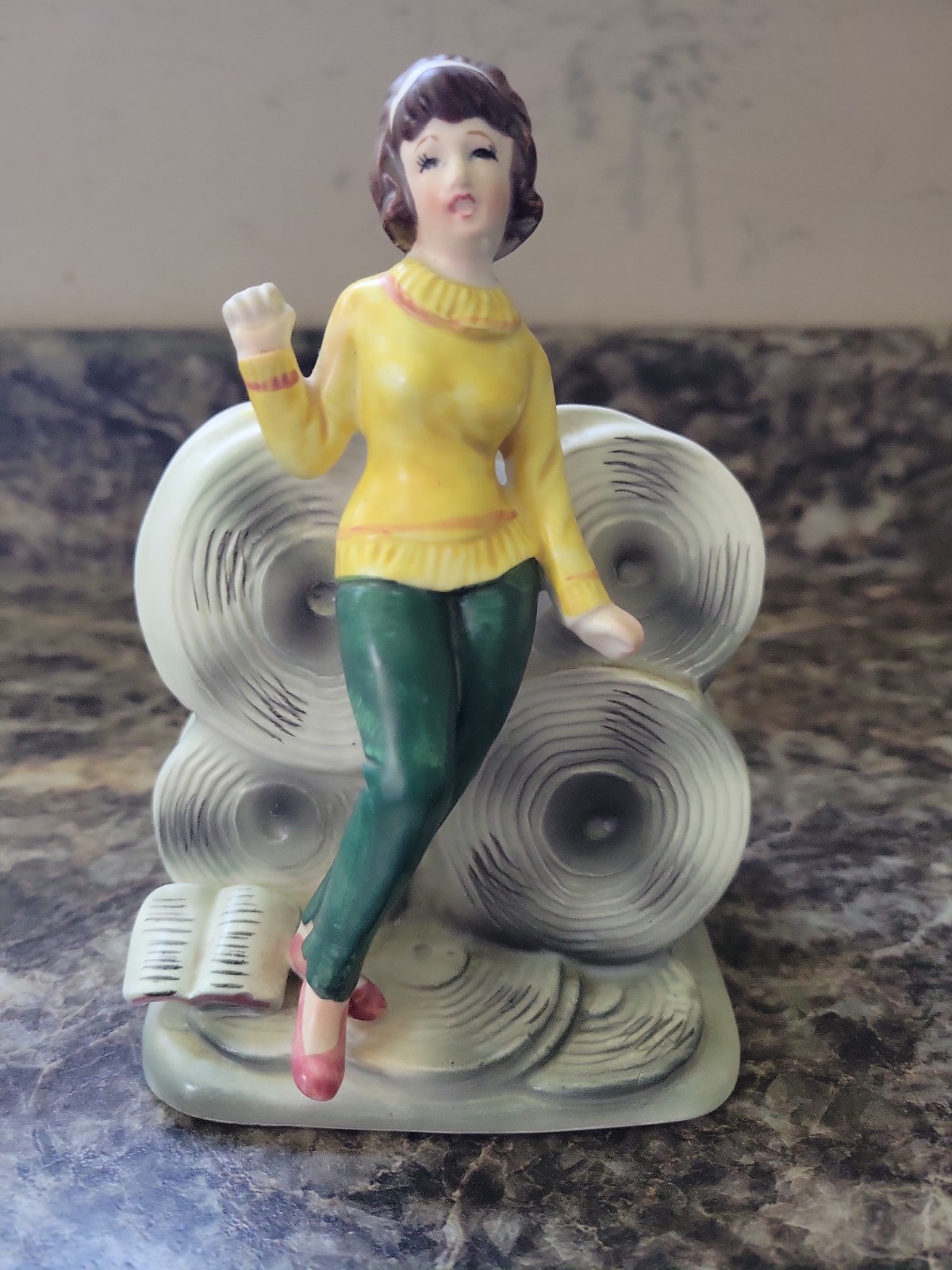 Vintage Relpo DANCING TEENAGE GIRL PLANTER Samson Imports #5437A 1963 