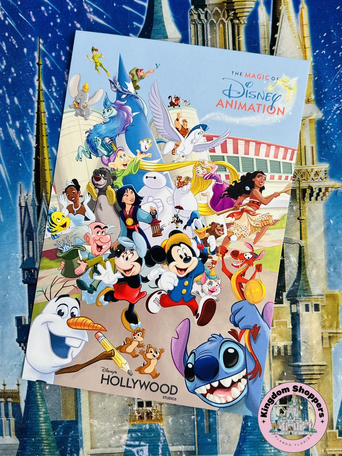 2026 Disney Parks Hollywood Studios The Magic Of Animation 4x6” Postcard