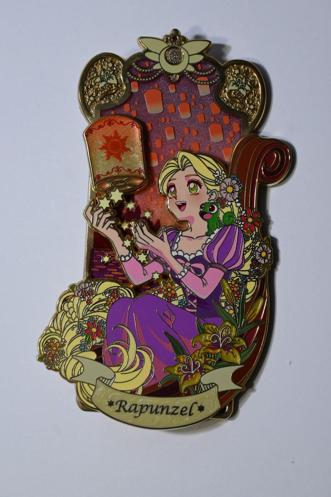 NEW astral_pins Signature Series Tangled Pink Rapunzel Hard Enamel Fantasy Pin