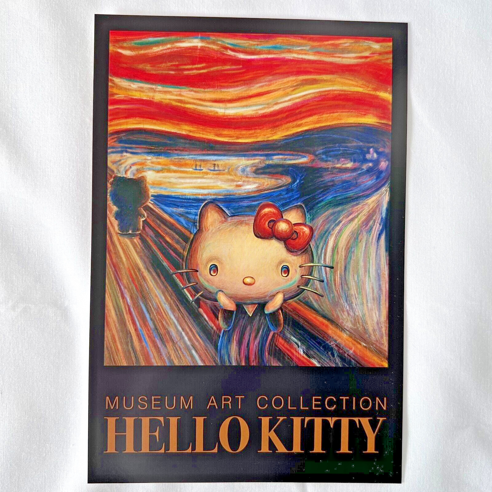 Hello Kitty Munch : The Scream Post Card MUSEUM ART COLLECTION Sanrio  Munch
