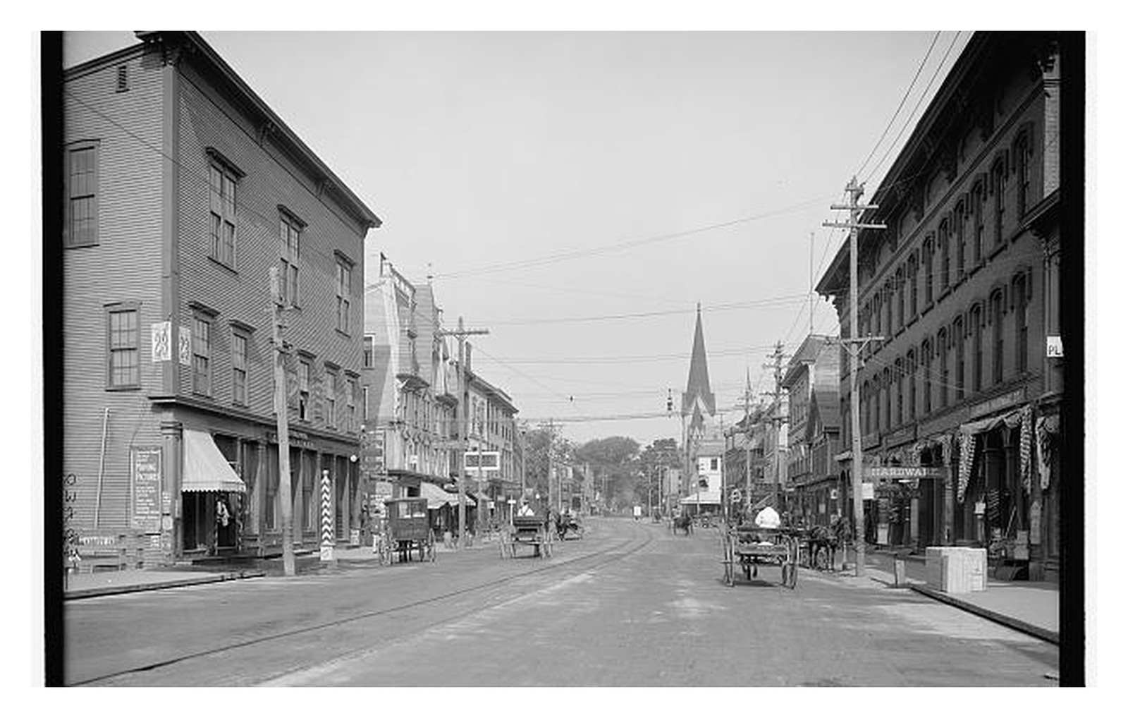 Laconia New Hampshire Main Street Standard Postcard