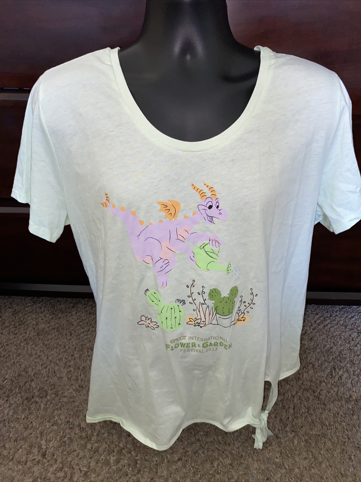 Disney Parks Epcot Flower & Garden Festival 2023 Figment Womens T-Shirt Size XXL