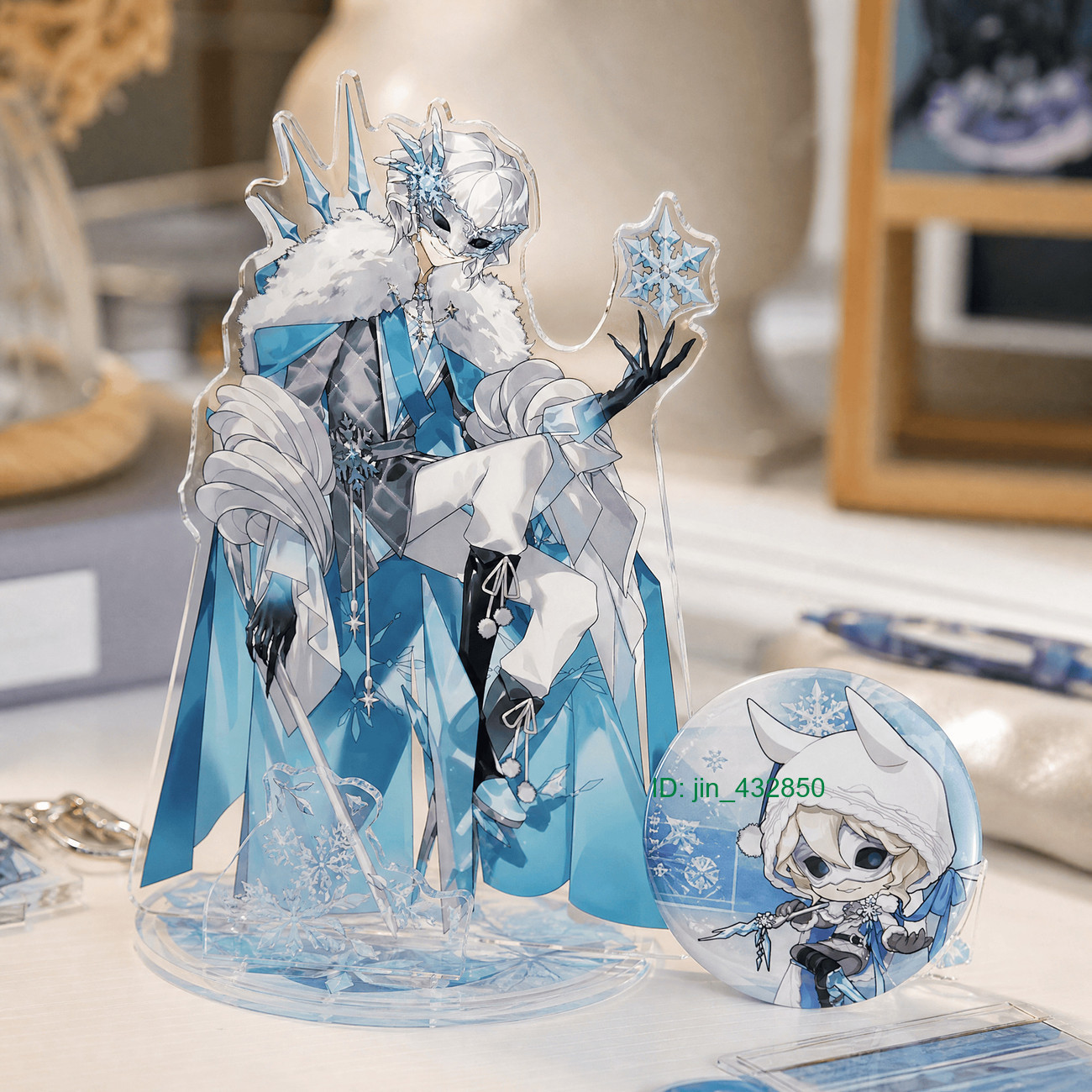 2Pc/set Hot Game Identity V Party Night Watch Ithaqua Badge Acrylic Standee