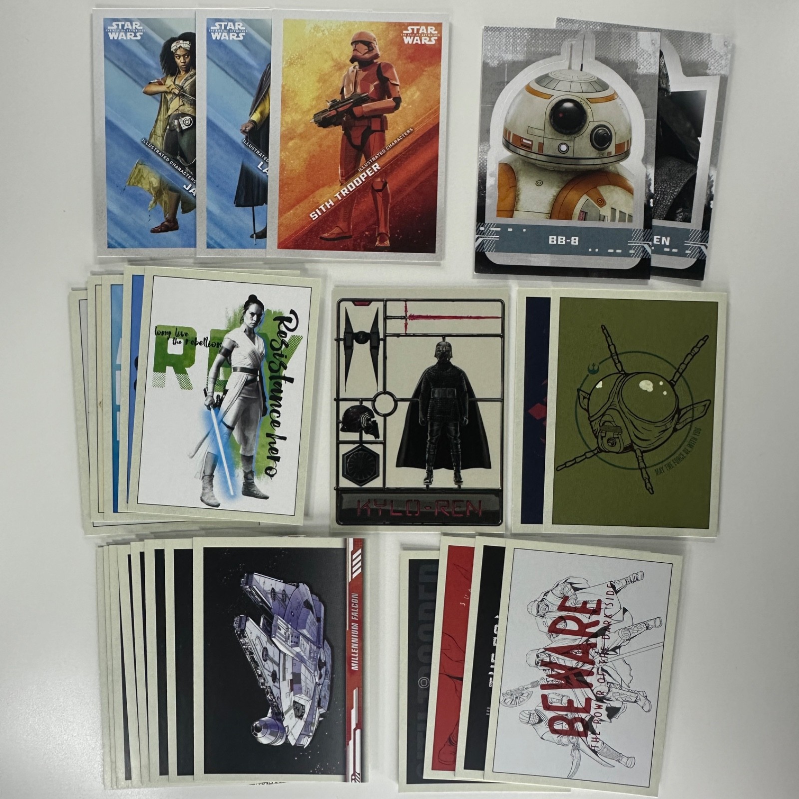 2019 Topps Star Wars Rise of Skywalker Insert Lot (25 Cards) - 7 Insert Sets