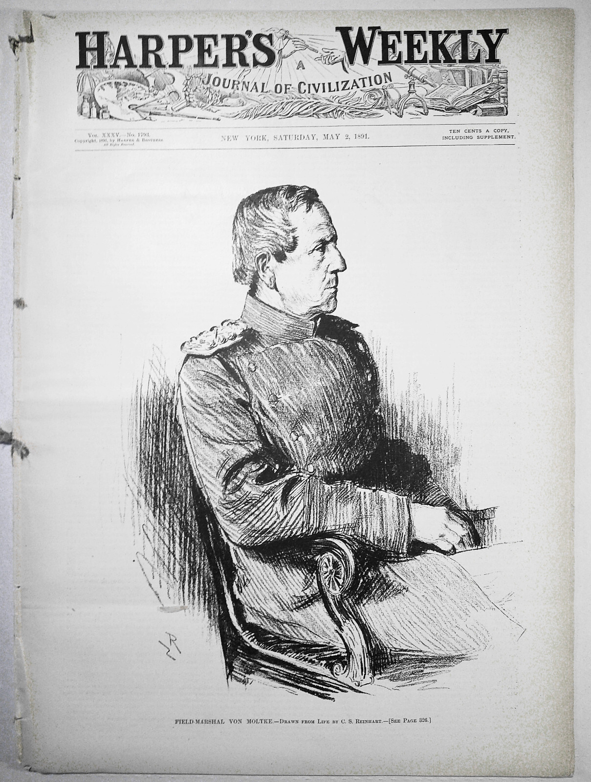 Harper's Weekly May 2, 1891. Australia; Manipuri; Henry James; Central Park, etc
