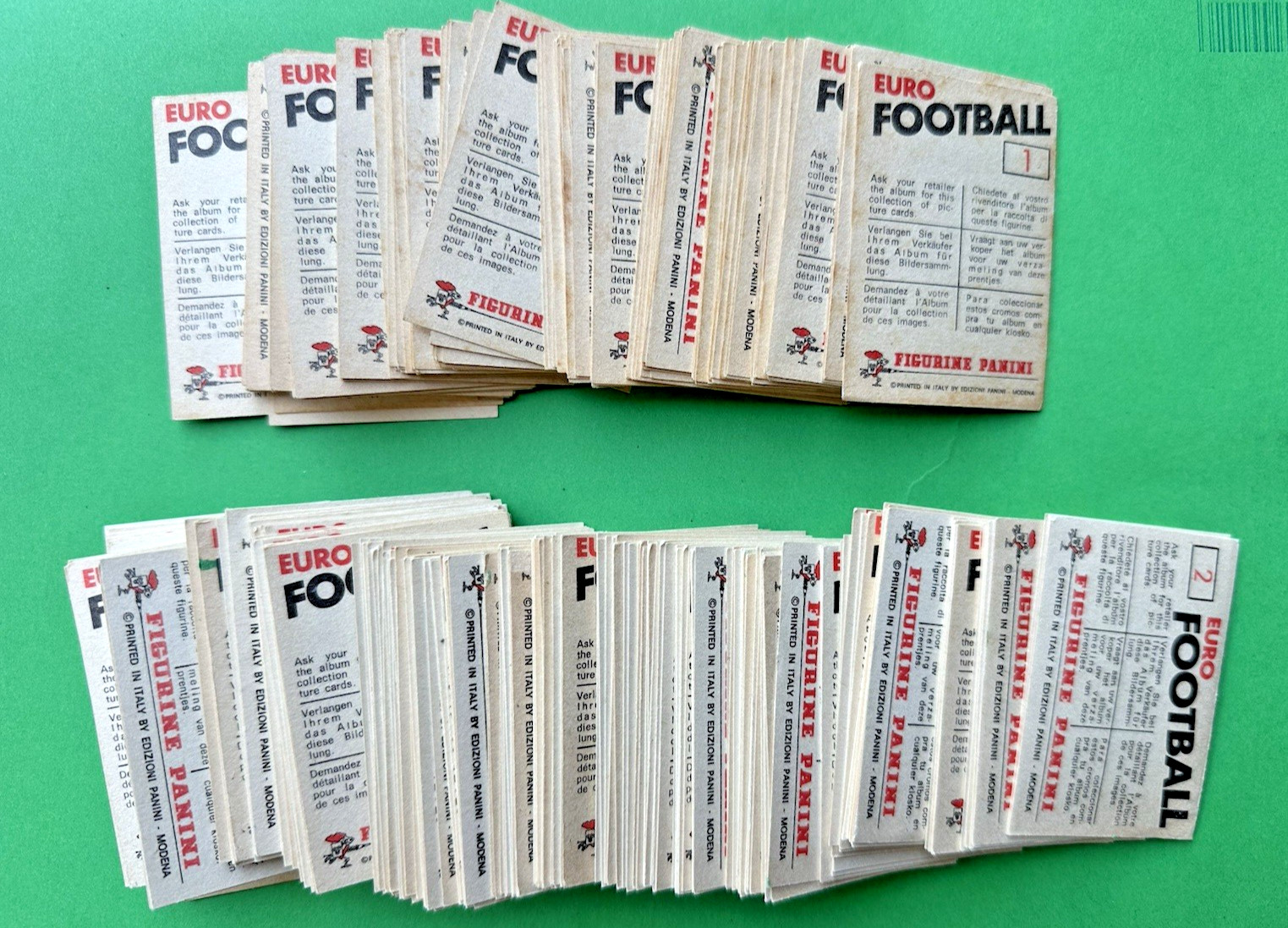 MANCOLISTA PANINI EURO FOOTBALL EUROFOOTBALL 76 1976 NEW WITH VELINA (1/288)