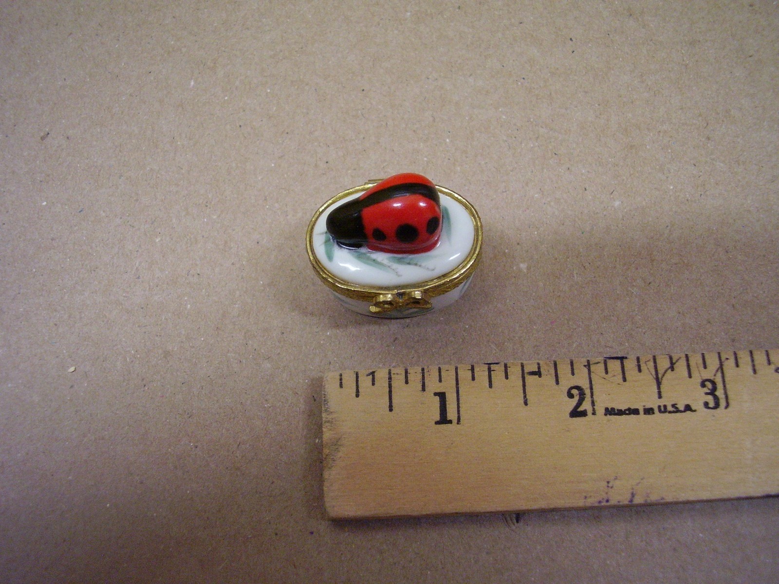 Lady Bug Trinket Box No Trinket Vintage READ DESC