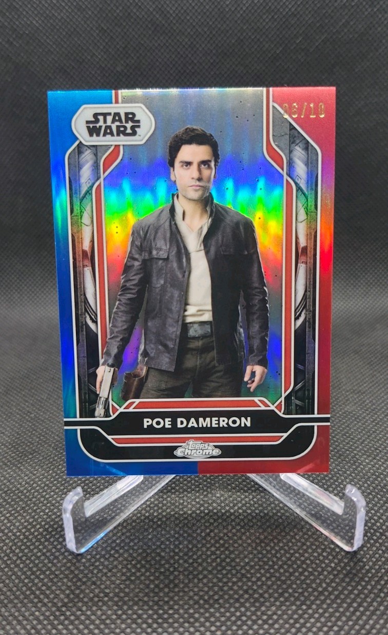 2024 Topps Chrome Star Wars #/10 Costco Poe Dameron #114 