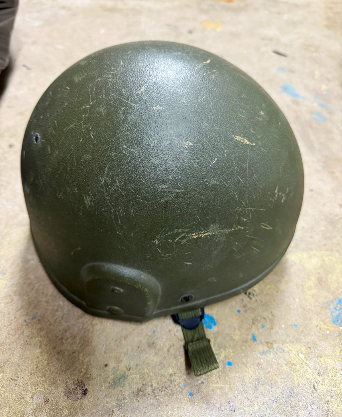 MK 6 Combat Helmet Olive Drab Green 1987 NSN 8470-01-092-0006