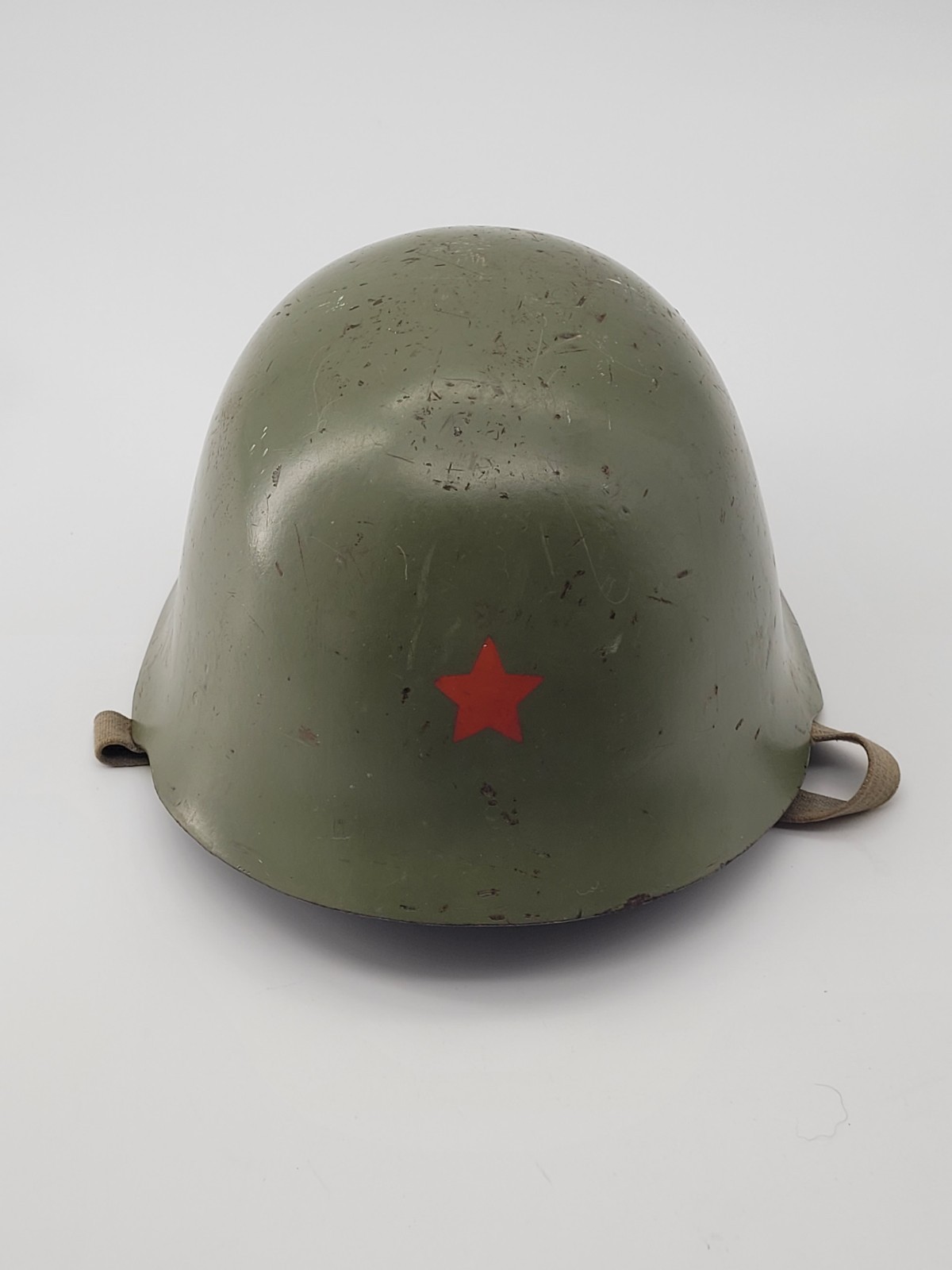 Vintage Yugoslavian Serbian People’s Army M59/85 Steel Helmet Red Star 