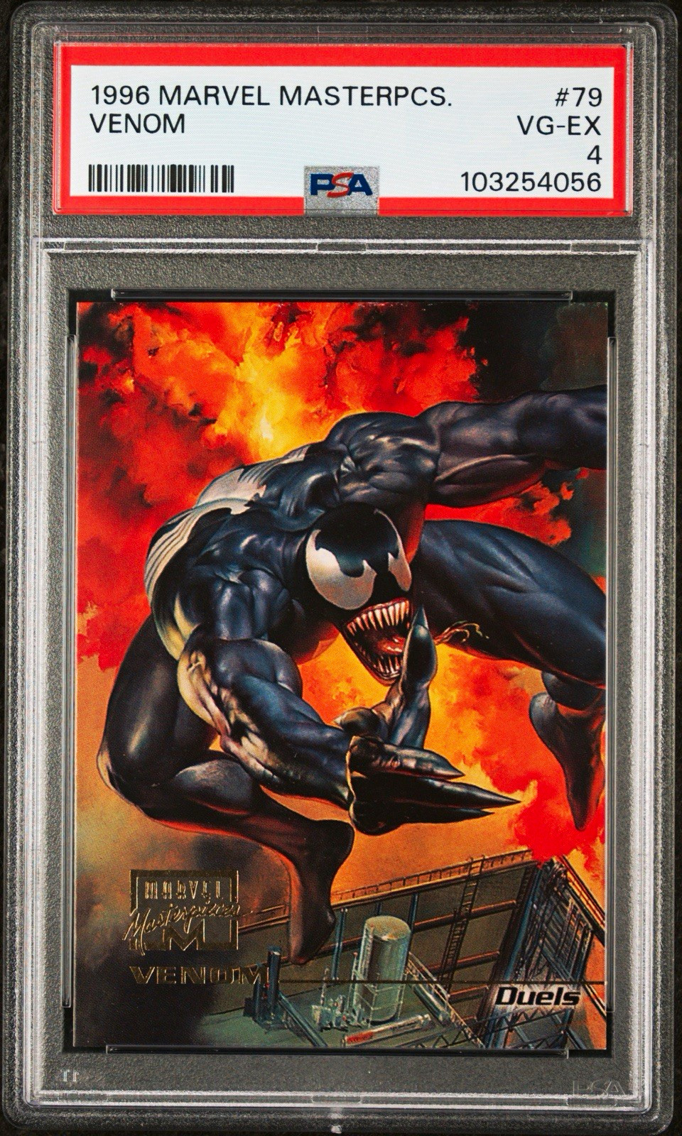 1996 Fleer/SkyBox Marvel Masterpieces Venom #79 PSA Graded Cert 103254056