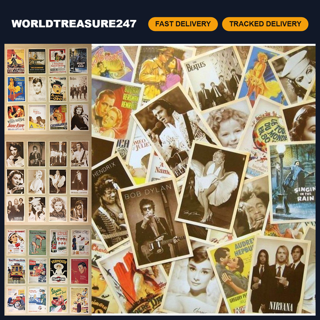 Vintage Collectible Postcards Bulk Pack - 128 Unique Designs for Collectors