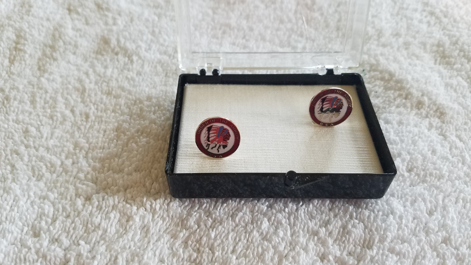 Order of the Arrow Vintage Cufflinks Set - Pair OA / BSA - Robbins Hallmark