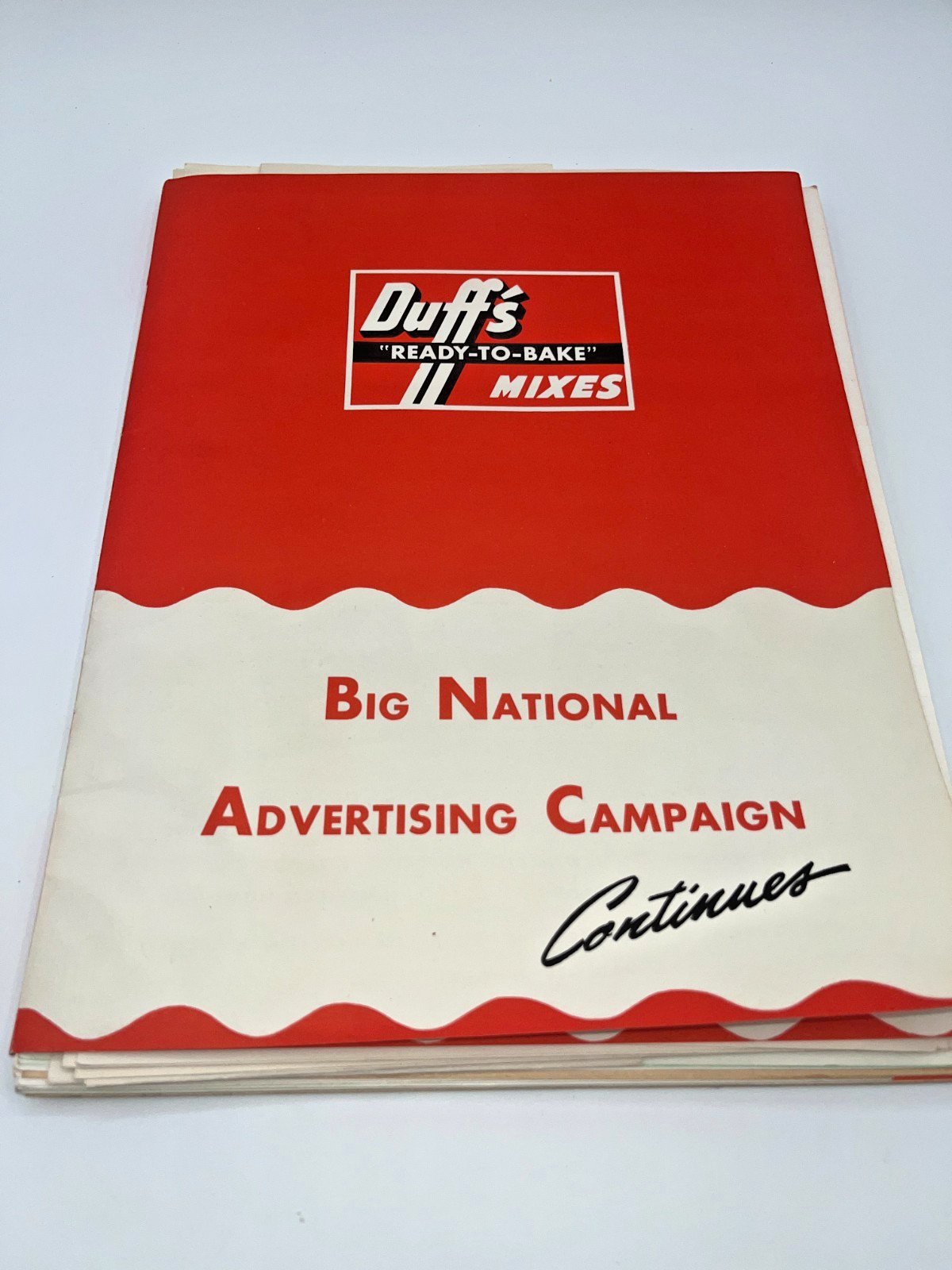 Vintage 1940's Duff's Big National Advertisign Campaign Salesman Binder Ephemera